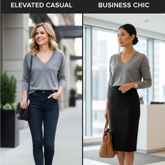 Grace Elements Women's Gray V-Neck Sweater size XL Super Soft - Picture 1 of 7